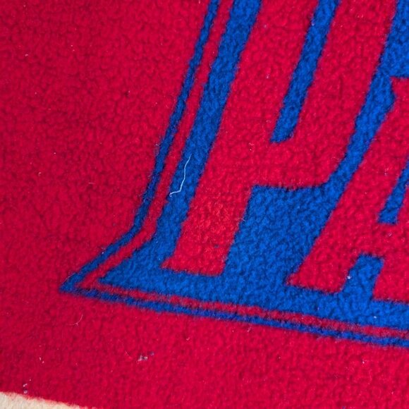 Biederlack Florida Panthers Throw Blanket Fleece Blue Red Made in USA - Picture 4 of 11